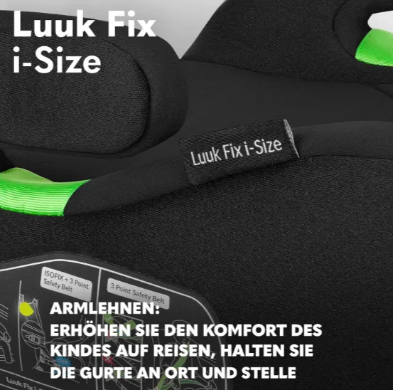 Inaltator auto - buster 22-36 kg Lionelo Luuk Fix i-size Black Carbon Inaltator auto - buster 22-36 kg Lionelo Luuk Fix i-size Black Carbon