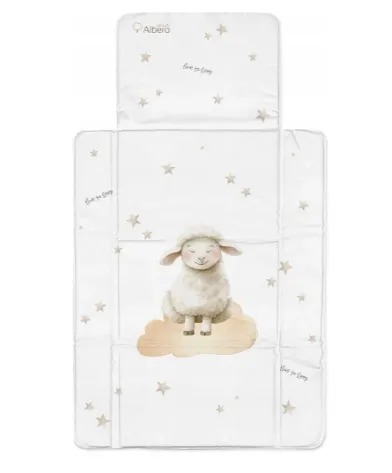 Saltea de infasat portabila Albero Mio Sleeping Sheep, 77x44 cm