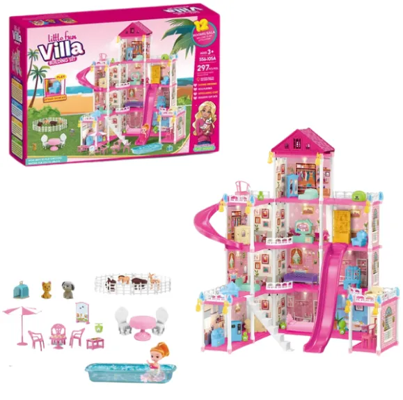Кукольный домик «Маленькая Вилла» + аксессуары, 297 элем.
