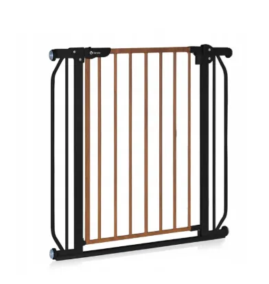 Poartă de siguranță Lionelo Truus Slim Black Carbon Natural, 75-105 cm Poartă de siguranță Lionelo Truus Slim Black Carbon Natural, 75-105 cm