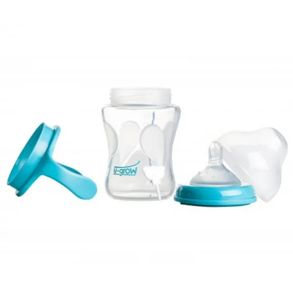 Biberon cu senzor de temperatura si gat larg din sticla, 230 ml Biberon cu senzor de temperatura si gat larg din sticla, 230 ml