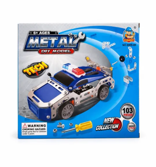 Constructor metalic Police Car, cod 2687D