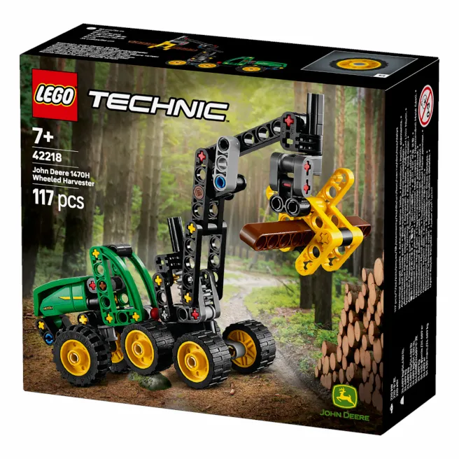 Constructor LEGO Technic Combină de recoltat cu roți John Deere 1470H, art. 42218