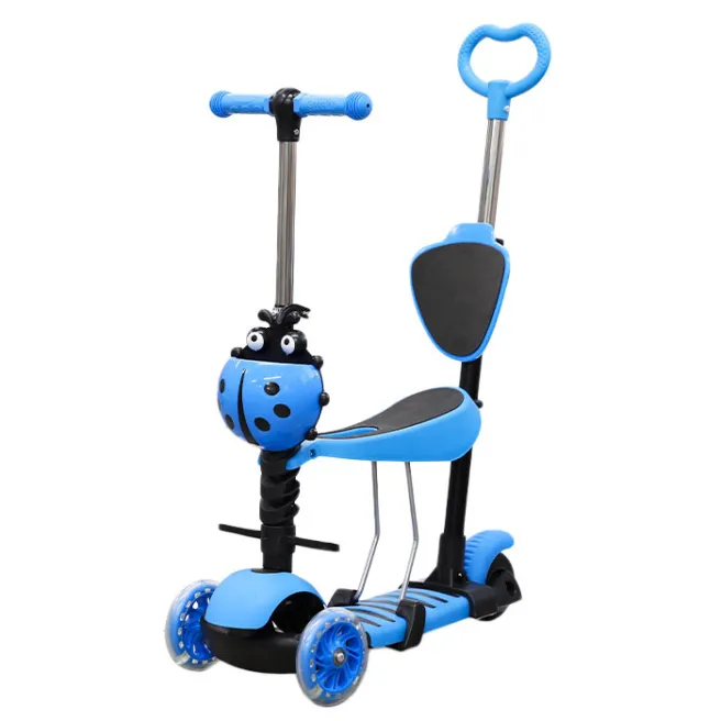 Самокат детский 3в1 (синий)