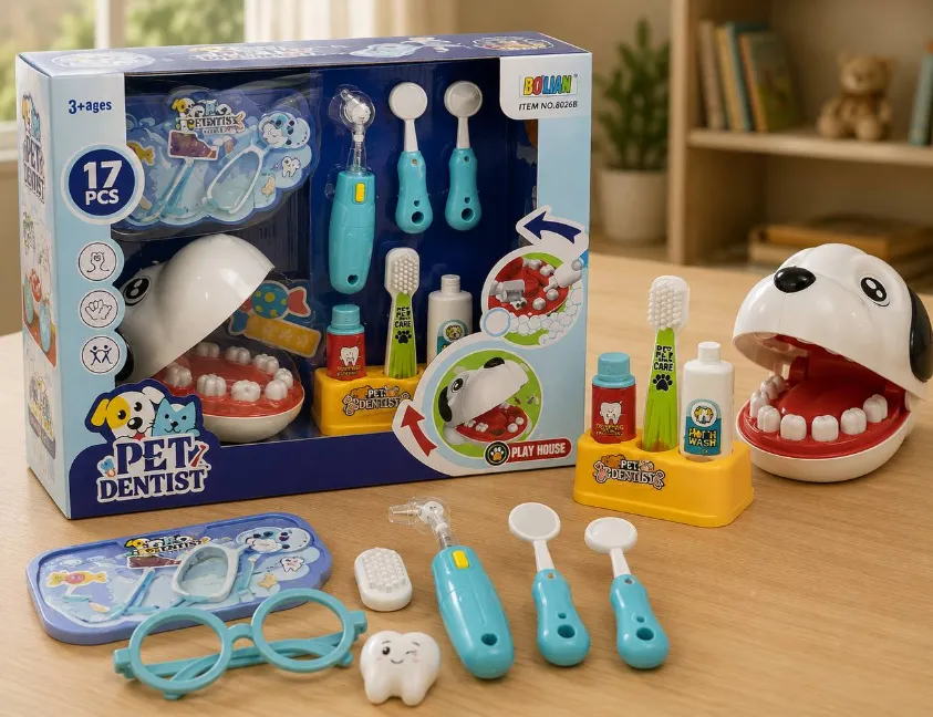 Set de joacă „Dentist pentru animale”