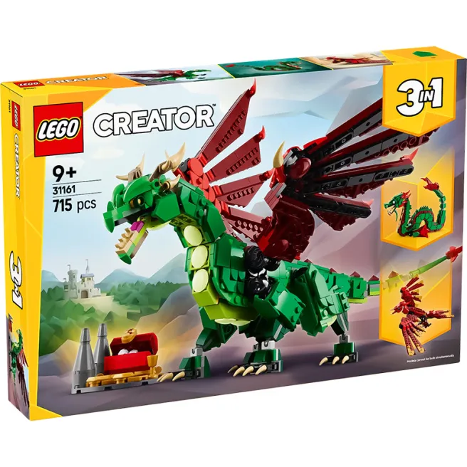 Constructor LEGO Creator Dragon medieval, art. 31161