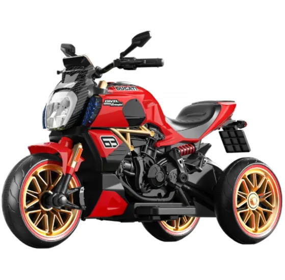 Детский электромотоцикл, красный (67827)