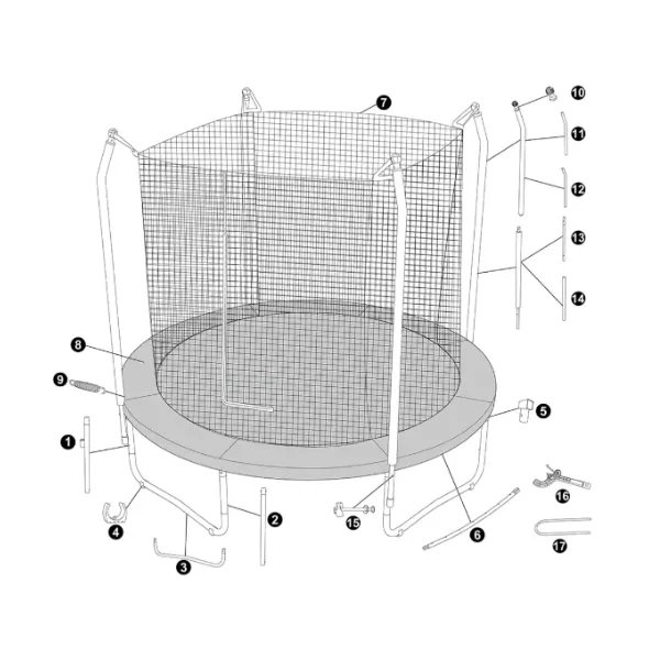 Bestway Trambulină cu arcuri și protecție Xtreme Air, 305 x 255 cm, până la 90 kg Bestway Trambulină cu arcuri și protecție Xtreme Air, 305 x 255 cm, până la 90 kg