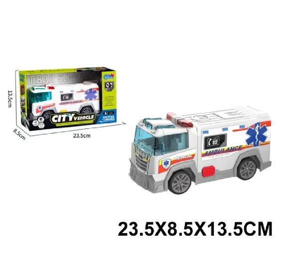 Masina autospeciala ambulanta cu inertie,cu sunete si lumini (414608)