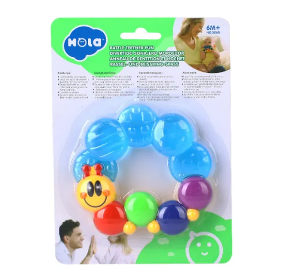 Zornăitoare cu dentiție „Omida veselă” Zornăitoare cu dentiție „Omida veselă”