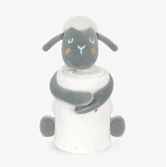 Păturică cu jucărie Kikkaboo Sleepy Sheep White, 70x100 cm Păturică cu jucărie Kikkaboo Sleepy Sheep White, 70x100 cm