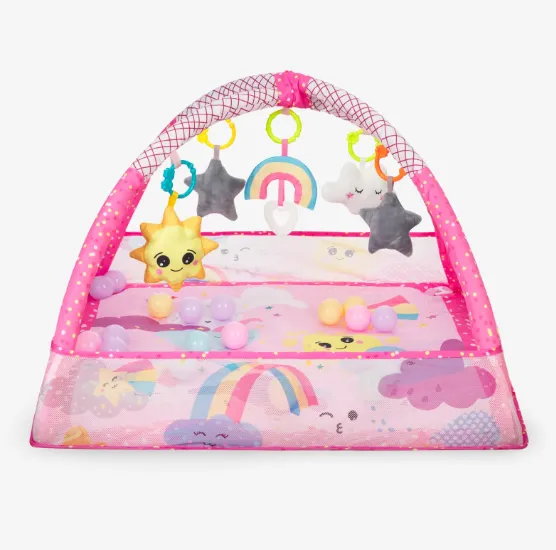 Covoraş pentru copii Kikkaboo 18 Balls Sky Pink, 78x75x50 cm Covoraş pentru copii Kikkaboo 18 Balls Sky Pink, 78x75x50 cm