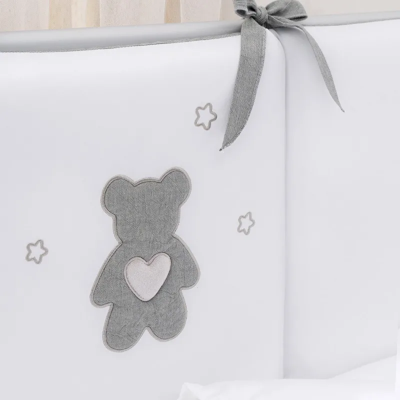 Lenjerie de pat pentru copii Perina Teddy Love (TL6-01.13) Gri-oliva Lenjerie de pat pentru copii Perina Teddy Love (TL6-01.13) Gri-oliva
