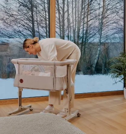 Pătuc Co-sleeper 3 in 1 Lionelo Aurora Beige Sand Pătuc Co-sleeper 3 in 1 Lionelo Aurora Beige Sand