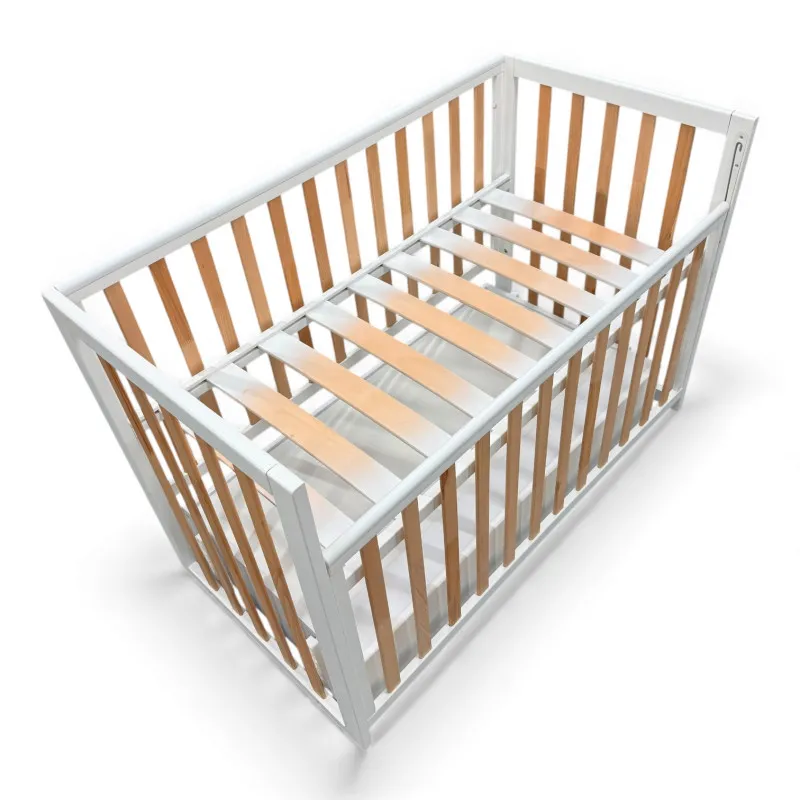 Pătuţ Eucalyptus Mia Premium Elite Transversal (DS-406) Alb+Natural Pătuţ Eucalyptus Mia Premium Elite Transversal (DS-406) Alb+Natural