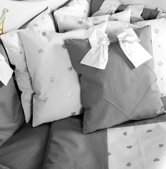 Lenjerie de patut 8 piese PMPerne Gri Lenjerie de patut 8 piese PMPerne Gri