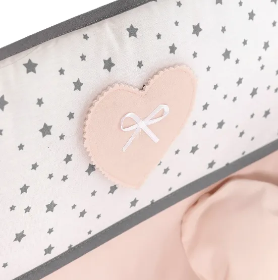 Lenjerie de patut PernaMea Confort Stele Roz (8 piese), 120x60 cm Lenjerie de patut PernaMea Confort Stele Roz (8 piese), 120x60 cm