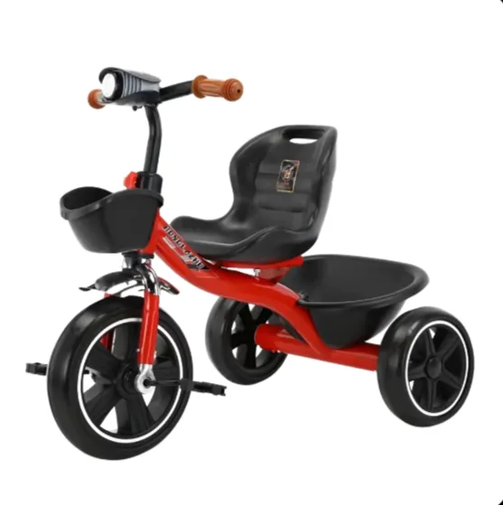 Tricicletă pentru copii cu claxon, 4 culori (42357)