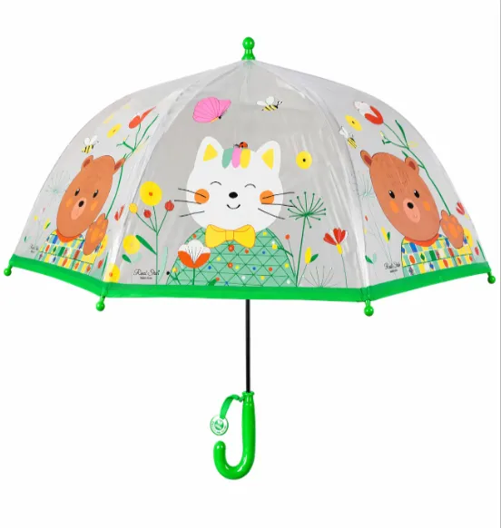 Зонт детский с кошечками и мишками, код 2521D