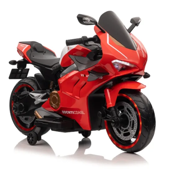 Motocicletă electrică pentru copii, roșie (67898) Motocicletă electrică pentru copii, roșie (67898)