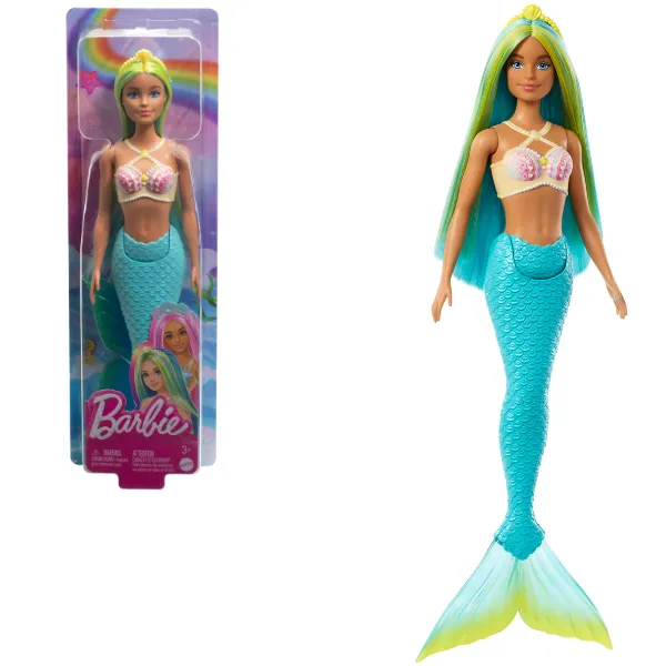 Păpușa Barbie Dreamtopia „Sirena cu păr albastru – verde” Păpușa Barbie Dreamtopia „Sirena cu păr albastru – verde”