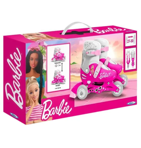 STM Role cu 3 roți 2 in 1 BARBIE mărimea 27-30, cod 49605 STM Role cu 3 roți 2 in 1 BARBIE mărimea 27-30, cod 49605