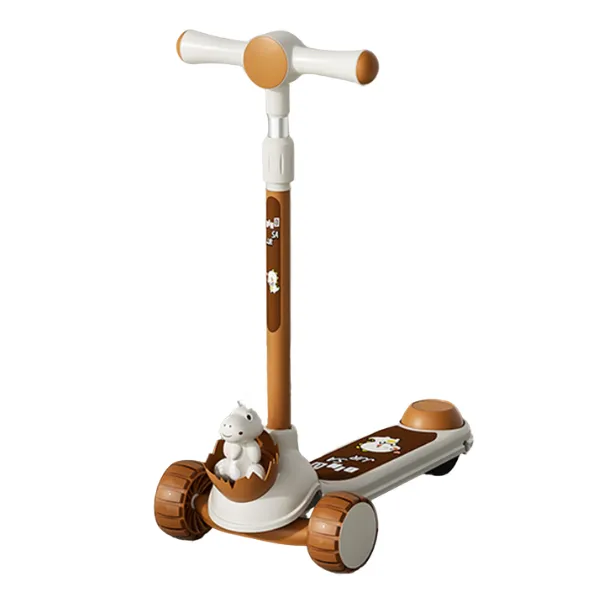 Trotinetă pentru copii cu trei roți, lumini LED, muzică și jucărie detașabilă, 4 culori Trotinetă pentru copii cu trei roți, lumini LED, muzică și jucărie detașabilă, 4 culori