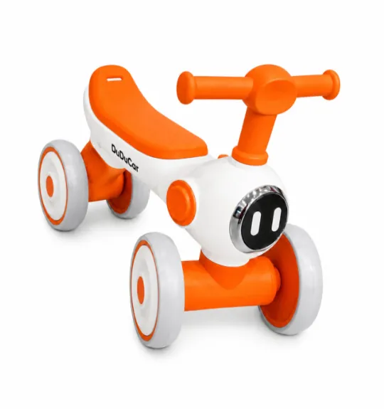 Mașinuță ride-on cu 4 roți, lumini și sunet, cu scaun portocaliu, cod 10189b
