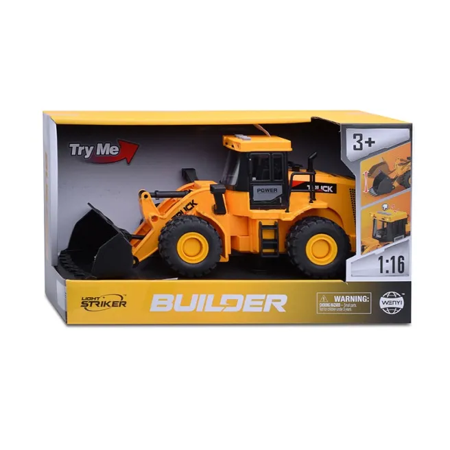 WY Buldozer 1:16 (cu lumină și sunet) galben, cod 57916
