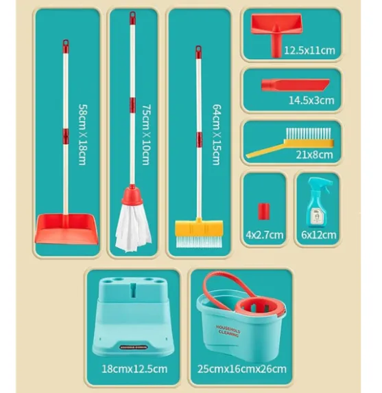 Set de curățenie din plastic Set de curățenie din plastic