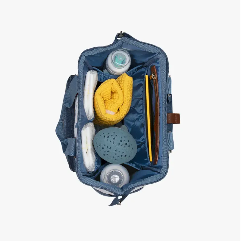 Rucsac pentru mame Skiddou Astrid denim (2080014) Albastru Marin Rucsac pentru mame Skiddou Astrid denim (2080014) Albastru Marin