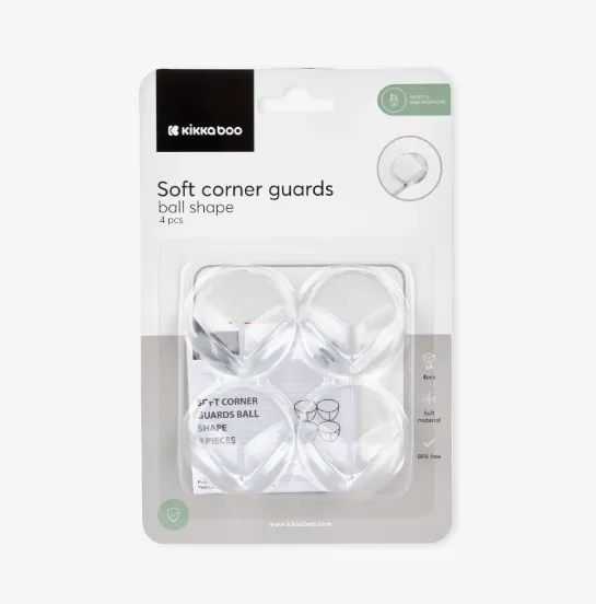 Protecție pentru colțuri Kikkaboo Ball Shape Big, 4 buc. Protecție pentru colțuri Kikkaboo Ball Shape Big, 4 buc.