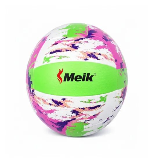 Волейбольный мяч Size 5 Machine-Stitched, зелено-розовый, код 2172D