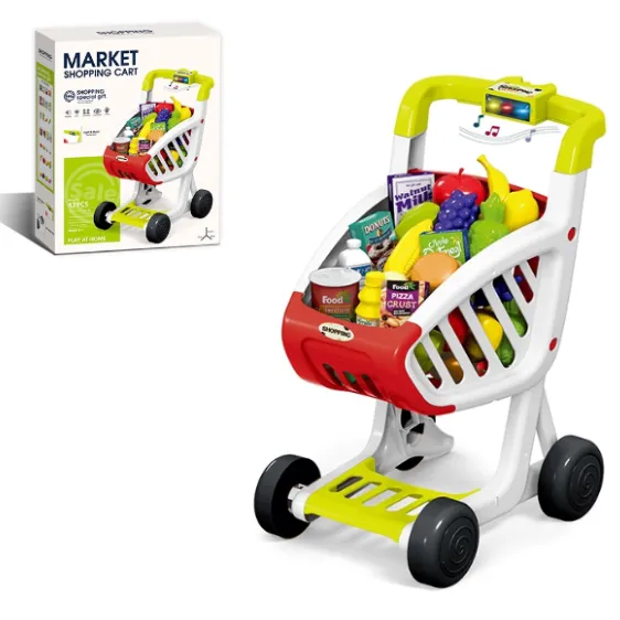 Set de joacă pentru copii „Cărucior pentru cumpărături”, 42 elem.