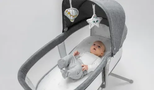 Patut Co-sleeper 3 in 1 Lionelo Malin Grey Stone Patut Co-sleeper 3 in 1 Lionelo Malin Grey Stone