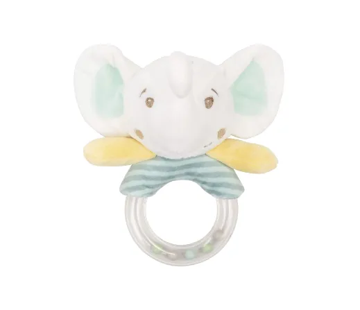Jucărie zornăitoare Kikkaboo Plush Elephant Time