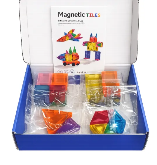 Constructor magnetic transparent 60 piese, cod 990097 Constructor magnetic transparent 60 piese, cod 990097
