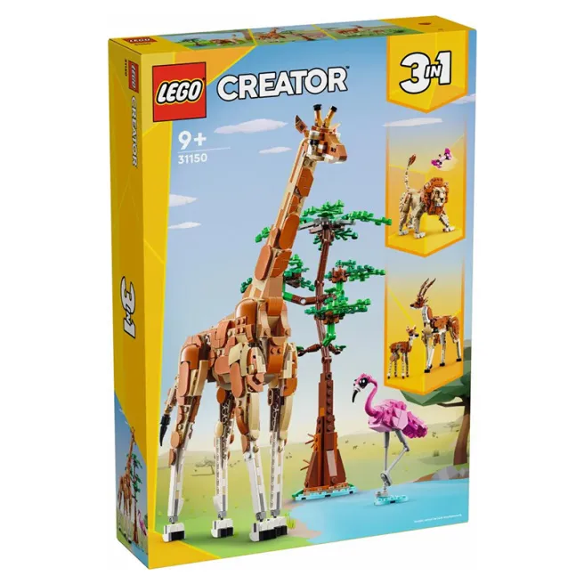 Constructor LEGO Creator Safari cu animale sălbatice, art. 31150
