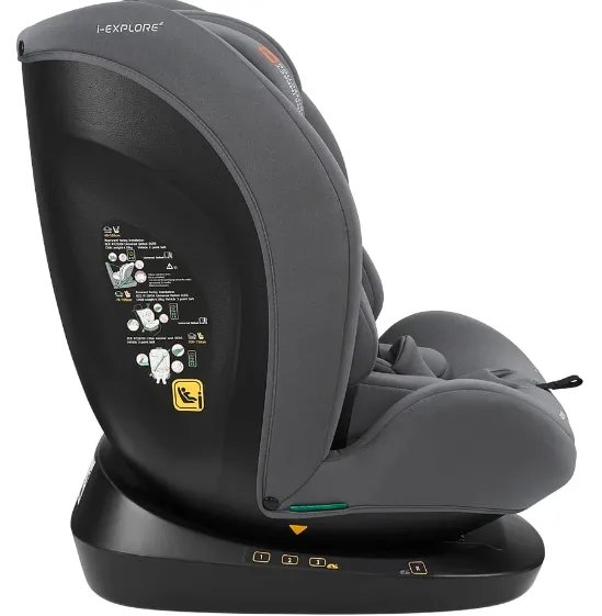 Scaun auto 40-150 cm (i-Size) Isofix KikkaBoo i-Explore 2 Grey Scaun auto 40-150 cm (i-Size) Isofix KikkaBoo i-Explore 2 Grey