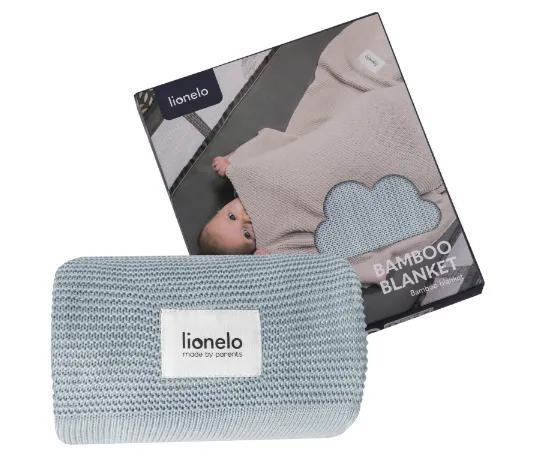 Plapumă Lionelo Bamboo Blanket Grey, 75x100 cm