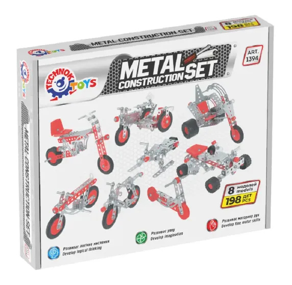 Constructor din metal „Motociclete” 198 elemente 1394