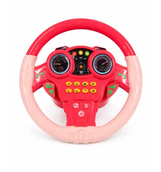 Volan multifuncțional (lumină, sunet), roz, cod 962162