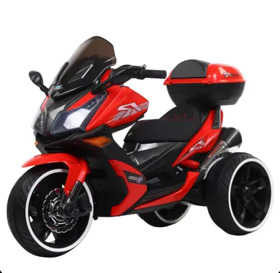Детский электромотоцикл с рацией, красный (82341)
