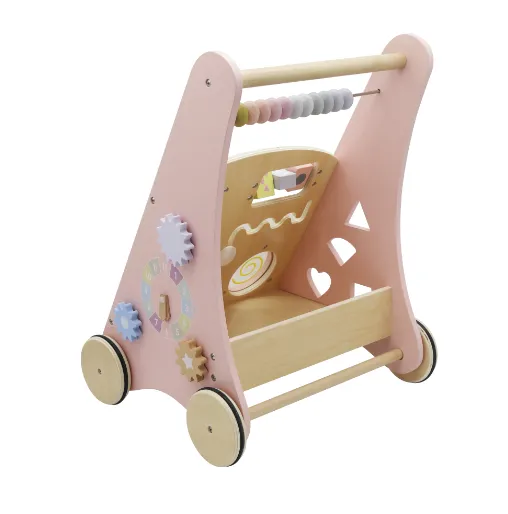 Premergator din lemn cu elemente muzicale, roz W08J001H-2 Premergator din lemn cu elemente muzicale, roz W08J001H-2