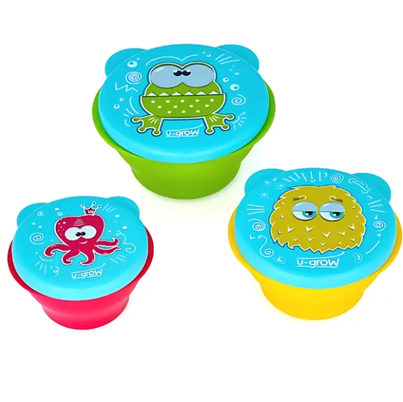 Set de 3 boluri de hrănire cu capac, 160/240/340 ml Set de 3 boluri de hrănire cu capac, 160/240/340 ml