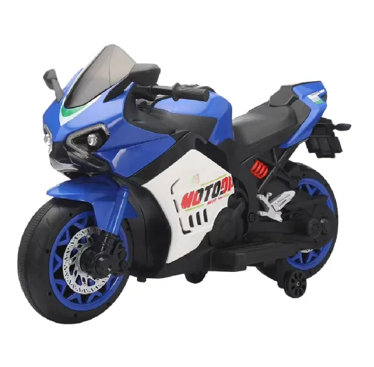 Синий детский мотоцикл на батарейках (JMBD583) (64774)