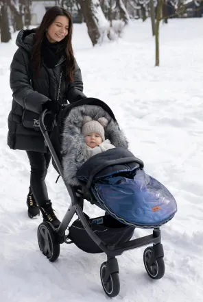 Husa de iarna pentru carucior Caretero Aspen Dark Green, 95x45 cm Husa de iarna pentru carucior Caretero Aspen Dark Green, 95x45 cm