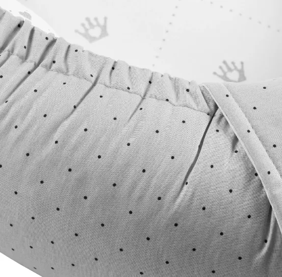 Babynest pentru bebeluș PM Buline Gri Babynest pentru bebeluș PM Buline Gri