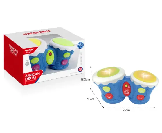 Детский барабанчик с батарейками