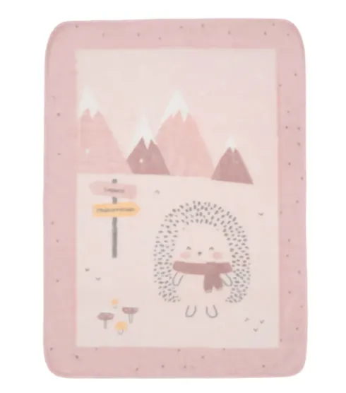 Păturică Kikkaboo Hedge-hugs Pink, 80x110 cm